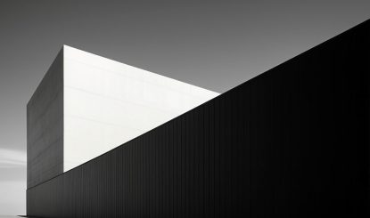نمای ساختمان مدرن با ترکیب بتن اکسپوز و ترموود - بامیلوکس
